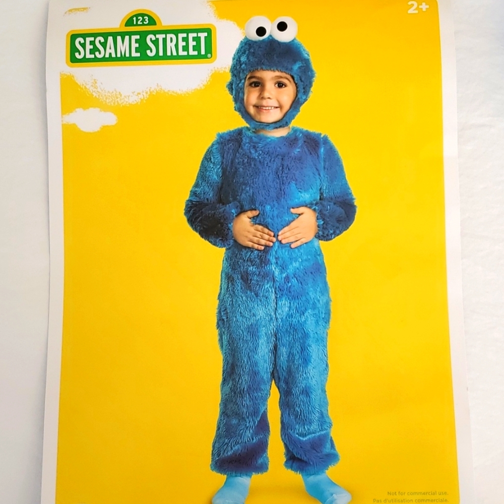 Cookie Monster Toddler Costume 2T EUC